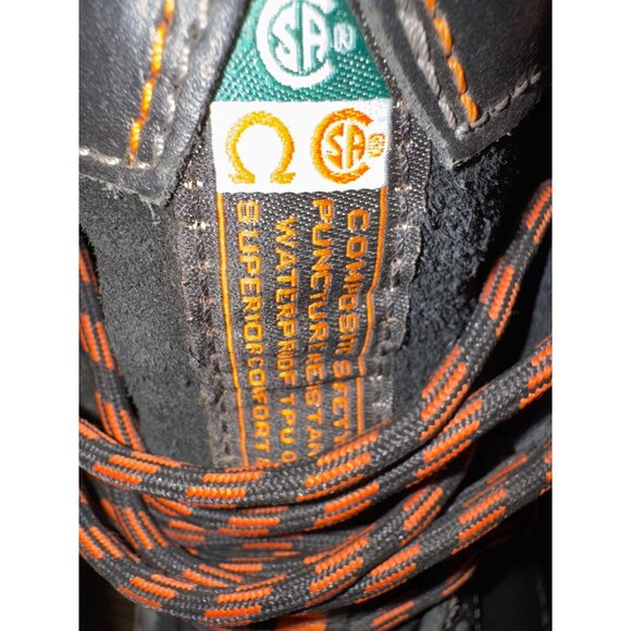Timberland Pro Composite Toe Mens Work Boots Size 14W Black & Orange Durable Des - Picture 11 of 12